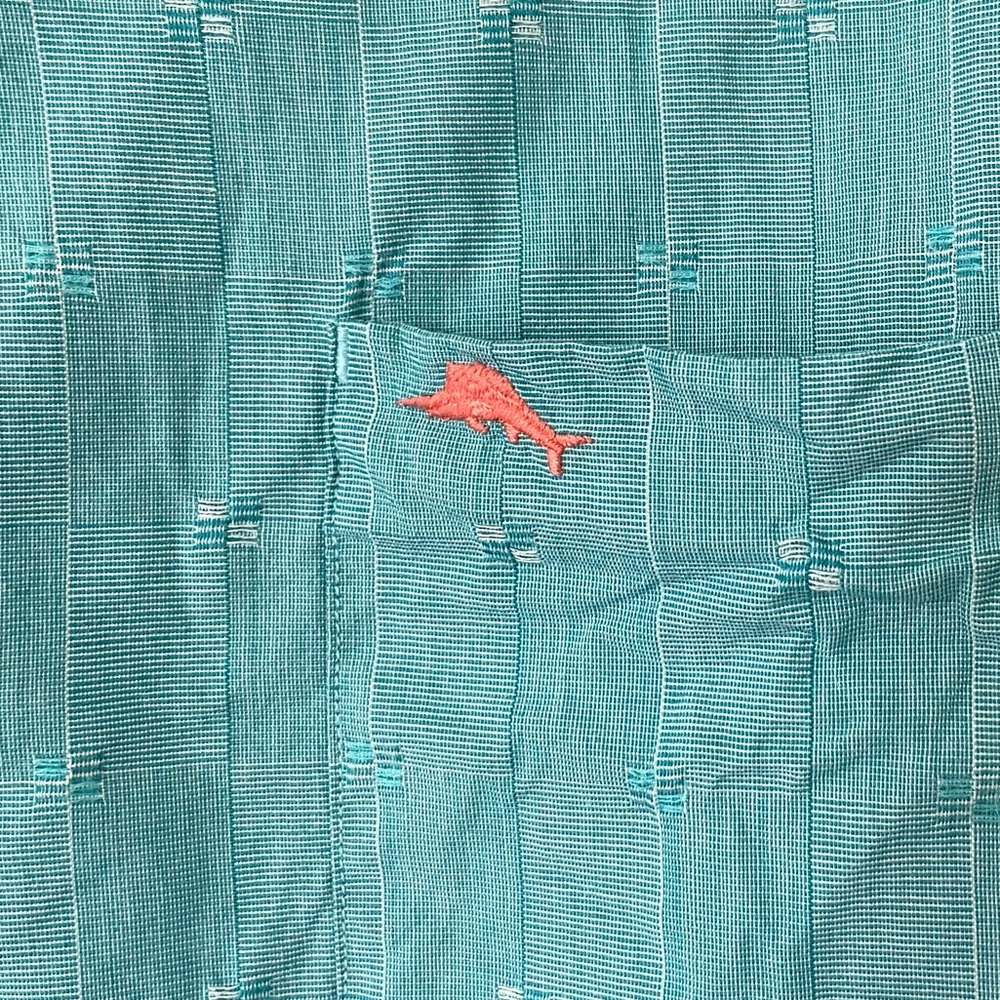 Tommy Bahama Cypress Sands Camp Shirt Lagoon Water - Picture 4 of 6